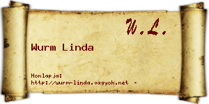 Wurm Linda névjegykártya